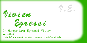 vivien egressi business card